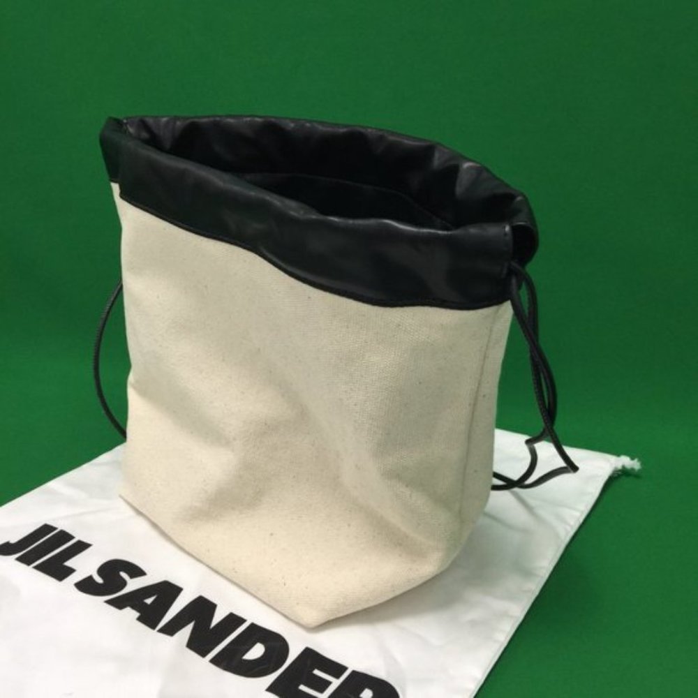 Jil Sander NWT Small Canvas Drawstring Crossbody Bag - Picture 4 of 9